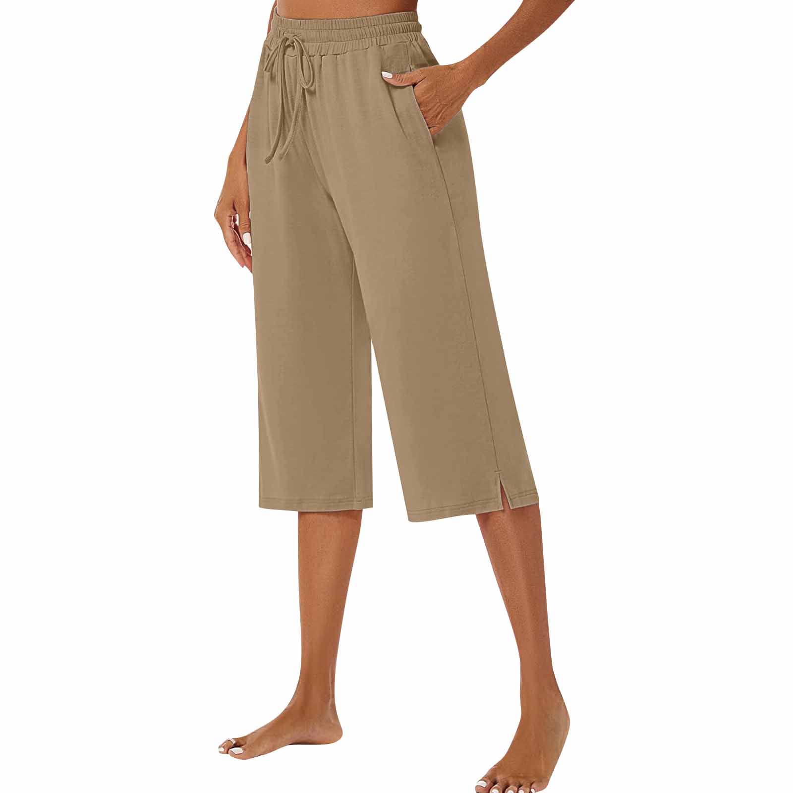 European American Polyester Wide-leg Pants Women's Casual Pants Artistic Retro Drape Slim Shorts view 5