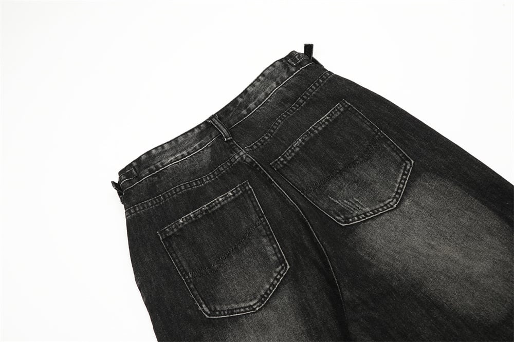 Heavy Industry Ripped Distressed Beggar Jeans view 4