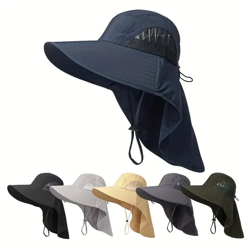 Summer Men's Outdoor Protection UV Protection Sun Hat view 17