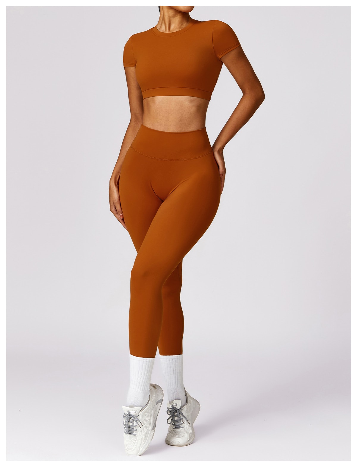Women's Brushed Back Skinny Running Sports Outerwear Quick-drying Workout Clothes Suit view 26