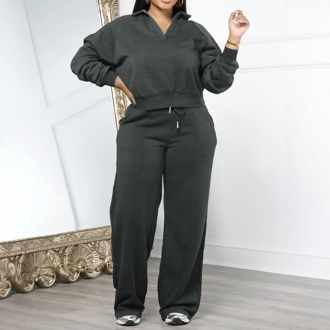 Sports Thickening Women's Pants Suit view 5