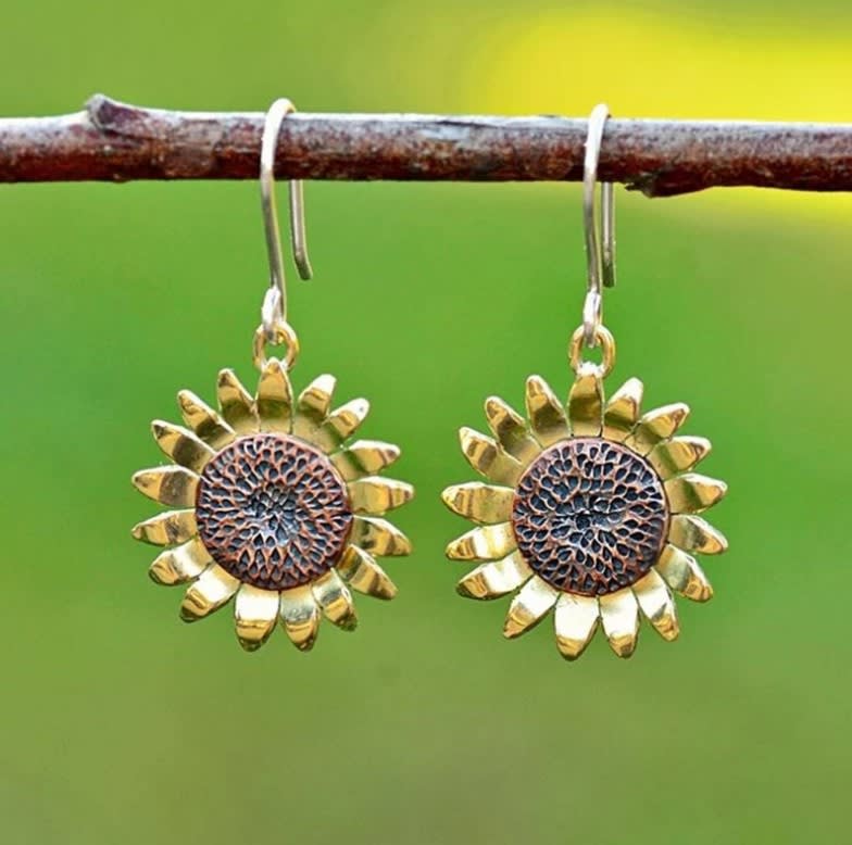 Retro Temperament Eardrops Beautiful Chrysanthemum view 5