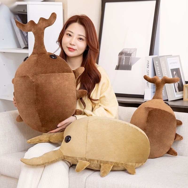 Insect Series Plush Toy Pillow Bug Japanese Rhinoceros Beetle Giraffe Shovel Large Doll view 19