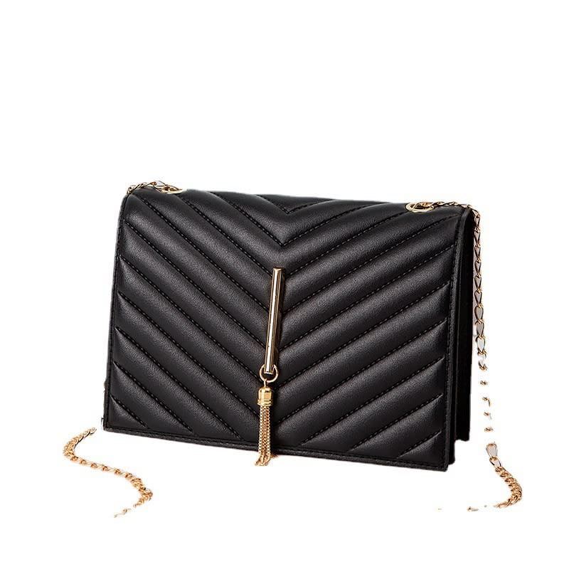 Women's Crossbody Small Square Bag V Pattern Plaid Pillow Bag view 8