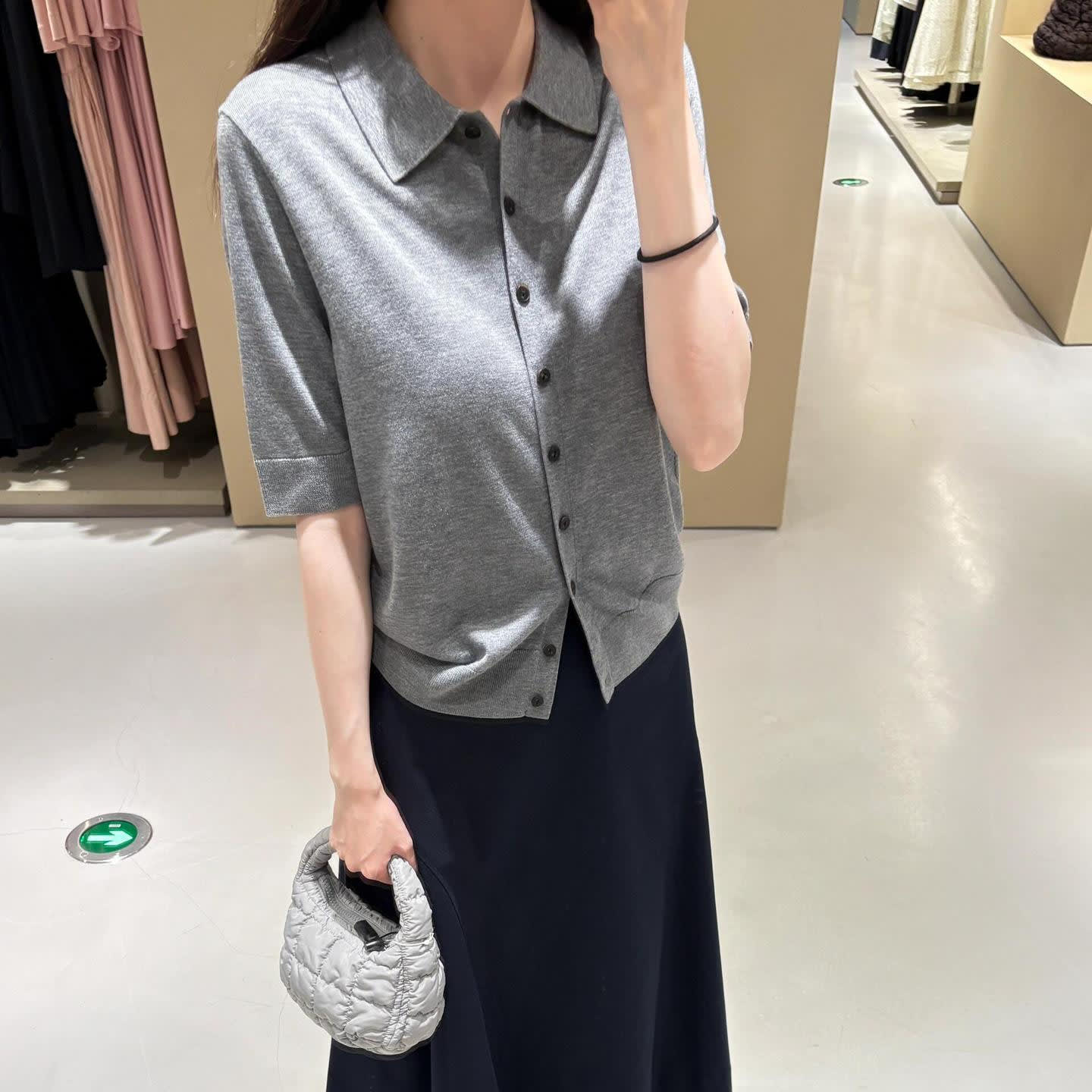 Slim Knitted Thin Top T-shirt view 3