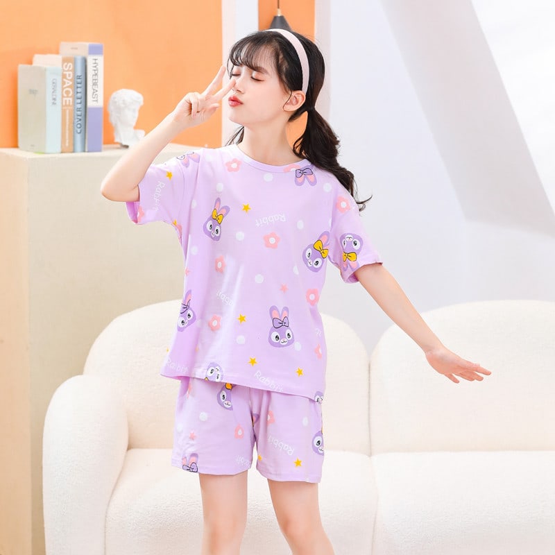 Children's Summer Short-sleeved Suit Homewear view 8