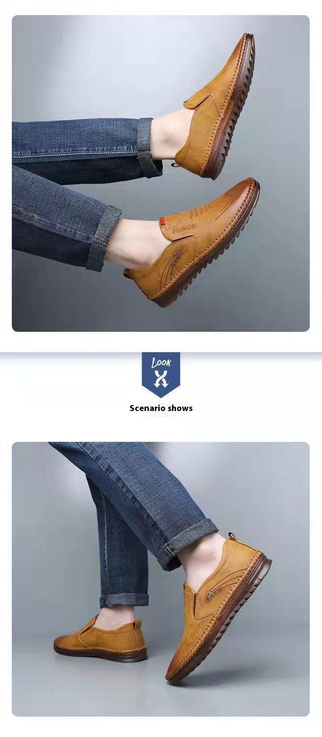 Men's Versatile Casual Soft Leather Shoes view 8