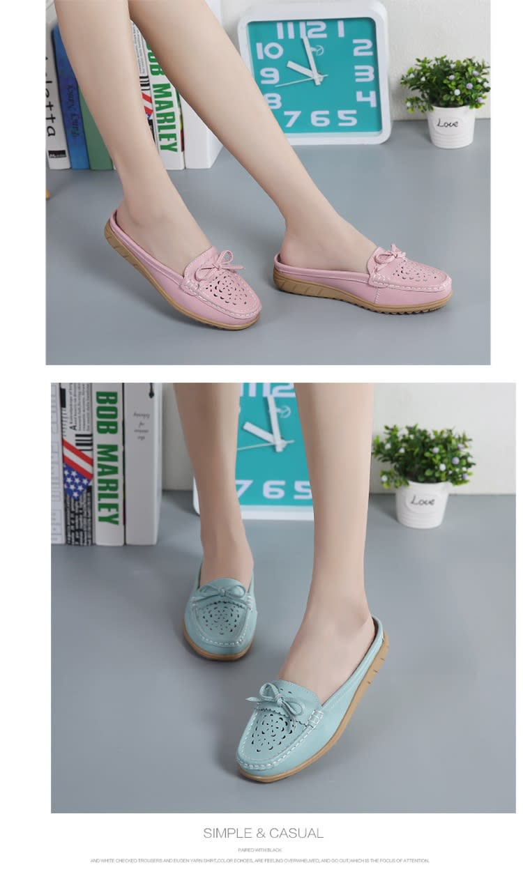 Women's Sandals, Non Slip And Wear-resistant, With A Toe Cap And A Half Trailer In Large Size view 2