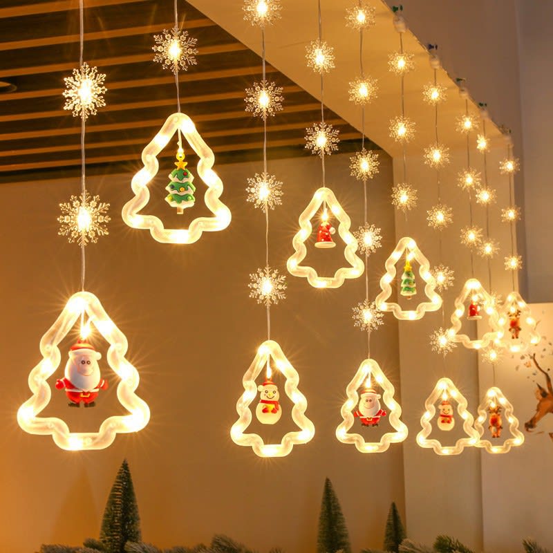 Christmas Curtain Lighting Chain Decoration view 11