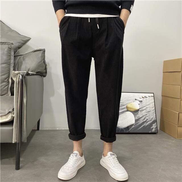 Loose Casual Men's Winter Corduroy Pants view 3