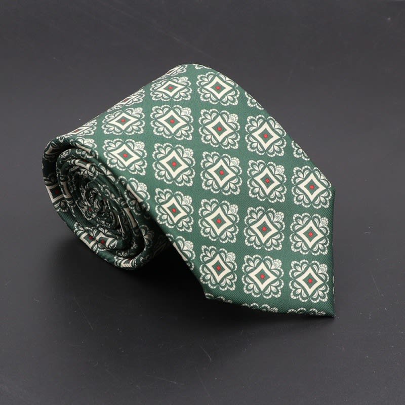 Super Soft Bohemian Silk Ties Men's Fashion 75mm Necktie view 14
