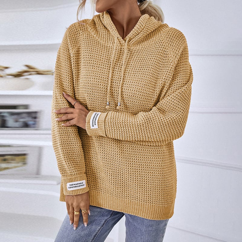 Women's Solid Color Pullover Knitted Sweater view 7