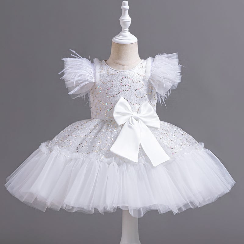 Flower Children's Clothing Children's Wedding Dress Tulle Skirt Summer view 10
