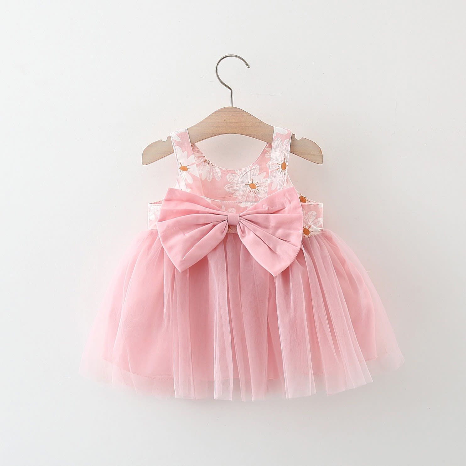 Girls' Summer New Floral Mesh Slip Dress view 9