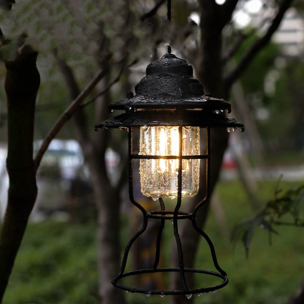 Portable Retro Barn Lantern Outdoor Multifunctional Lighting view 6