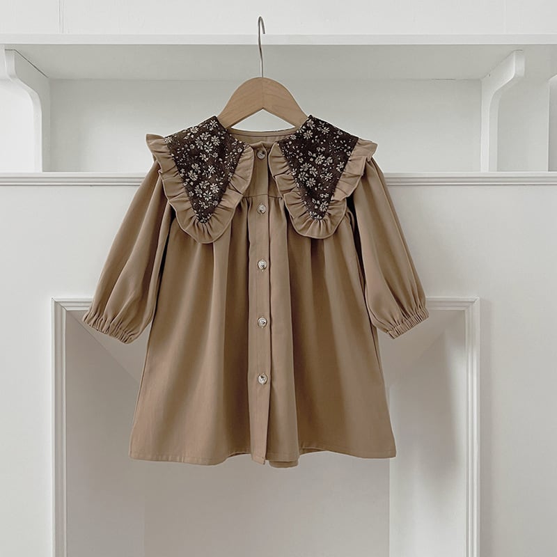 Long Sleeve Butt Wrap Clothes Romper Girl Dress view 6