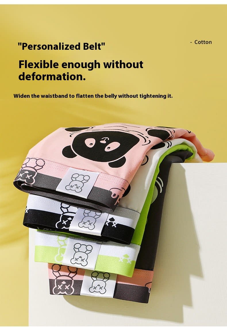 Breathable Teddy Bear Printed Men's Boxer Shorts view 13