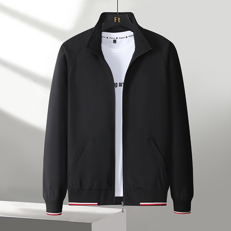 Men's Casual Business Baseball Uniform Fashion All-match One-piece Sleeve view 6