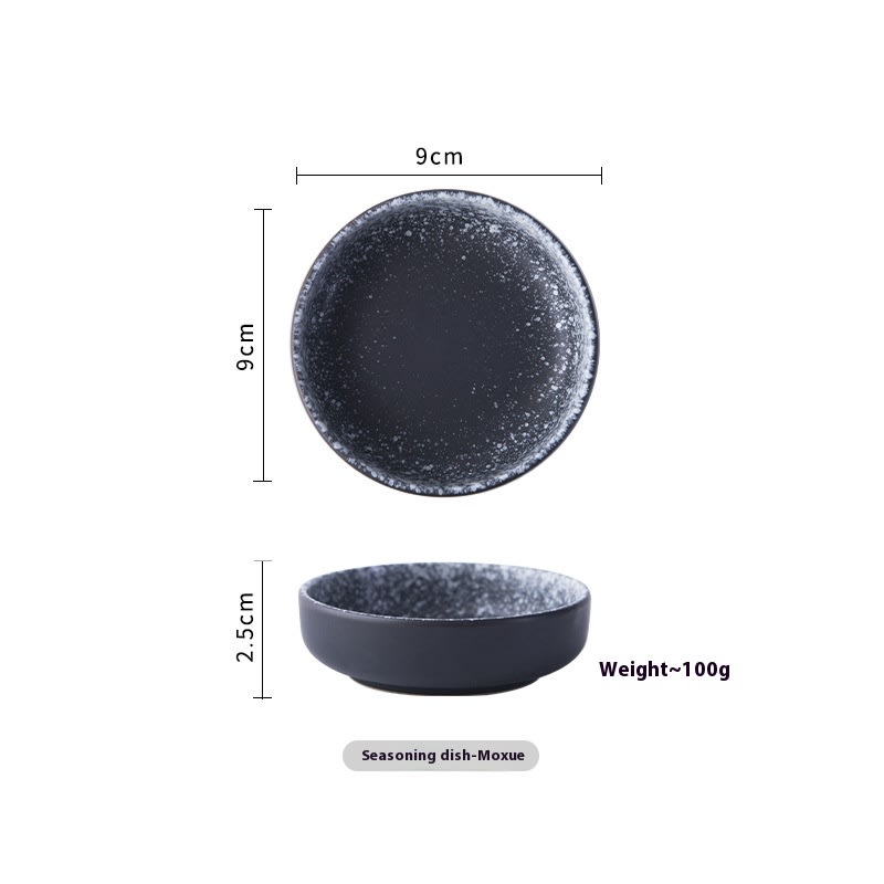 Creative Circular Japanese Seasoning Dish For Household Use view 18