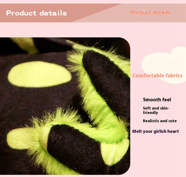 Cute Spotted Hexagonal Dragon Plush Salamander Doll Dinosaur Doll view 17