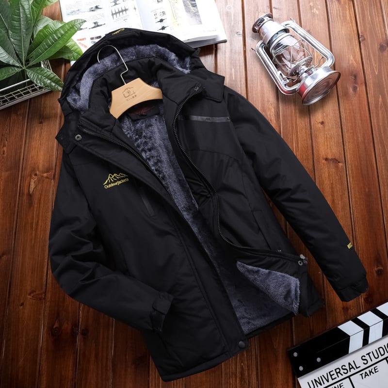 Men's Plus Size Loose Riding Windproof Mountaineering Cotton-padded Jacket view 6