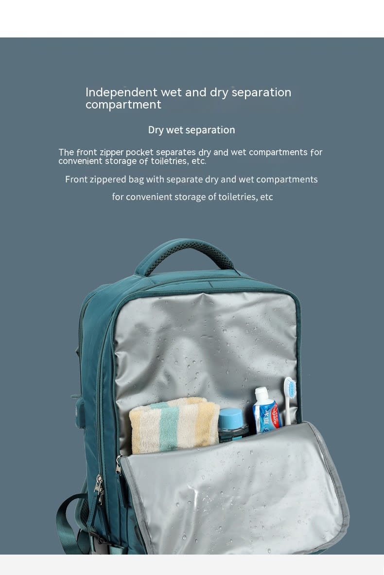 Large Capacity Nylon Travel Waterproof Outdoor Dry Wet Separation Backpack Lightweight Multi-function Bag view 11