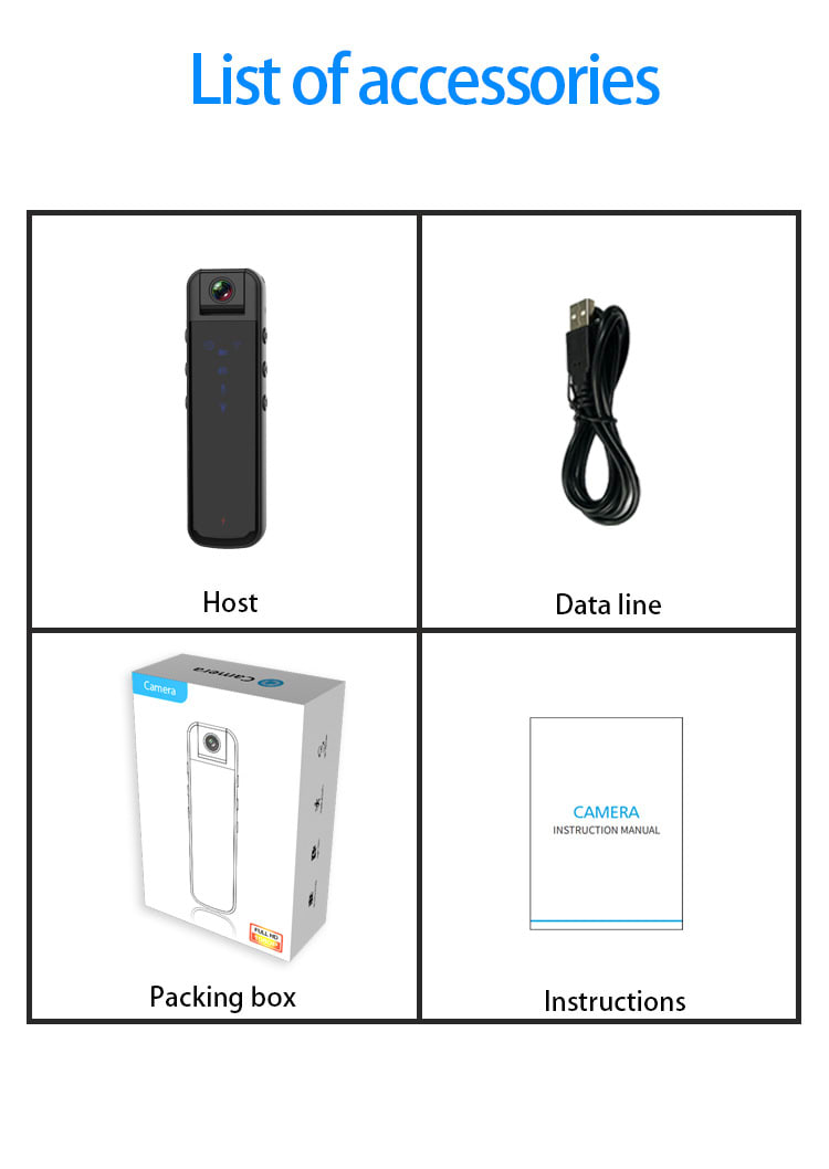 HD Camera Camera Back Clip-on Magnetic Recorder view 4
