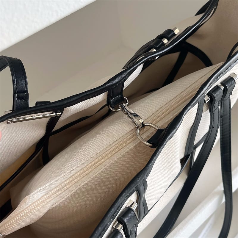 Ladies Large Capacity Canvas Shoulder Bag view 12