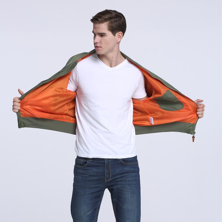 Men's Sports Casual Stand Collar Air Force MA1 Pilot Jacket Men's Baseball Jersey view 3