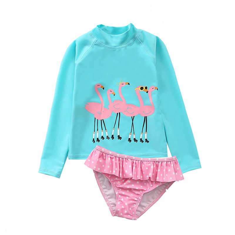 Children's Swimsuit Female Sun Protection Girls' Two-piece Swimsuit view 2