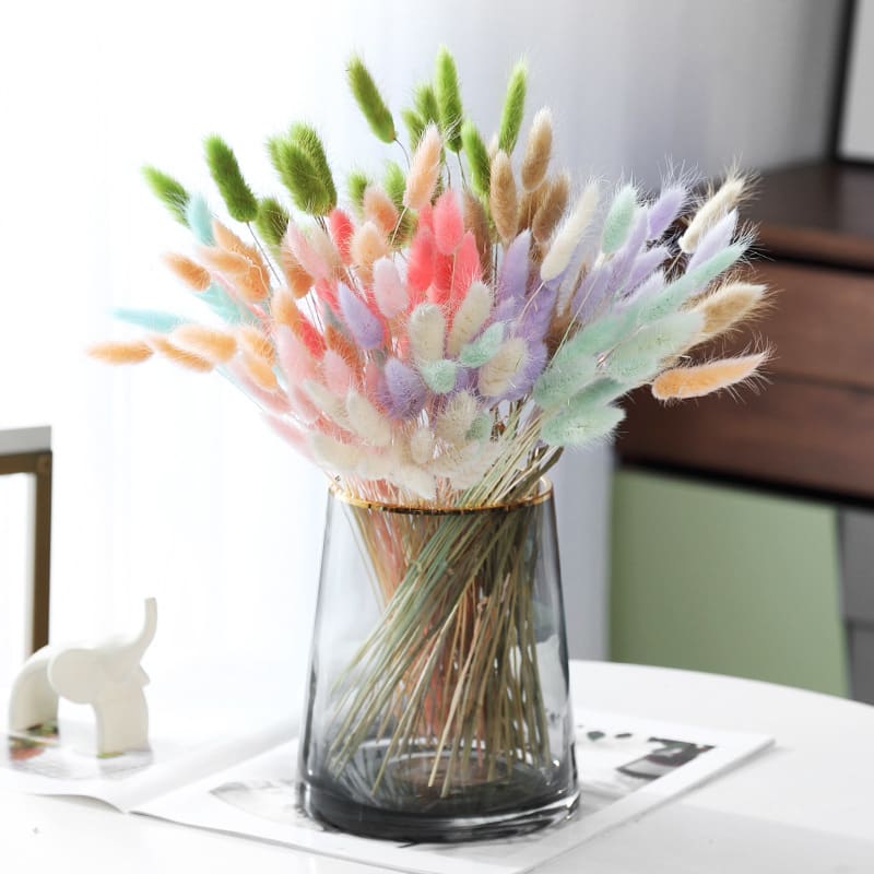 Home Decoration Ornaments - Rabbit Tail Grass Dried Flower Bouquet view 6