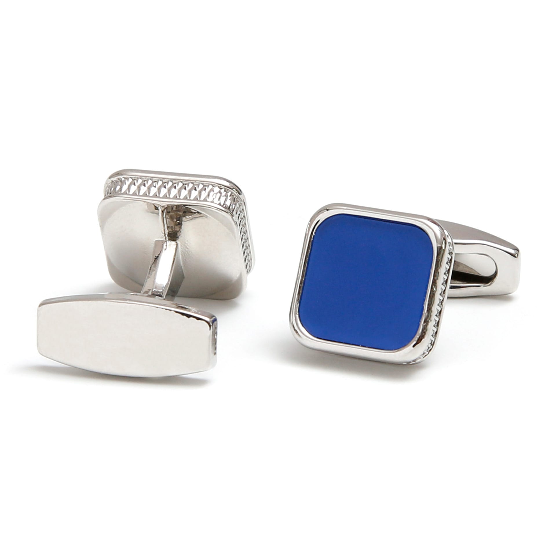 Men's Cufflinks Fashion Square Drop Oil Simple 4 Colors view 2