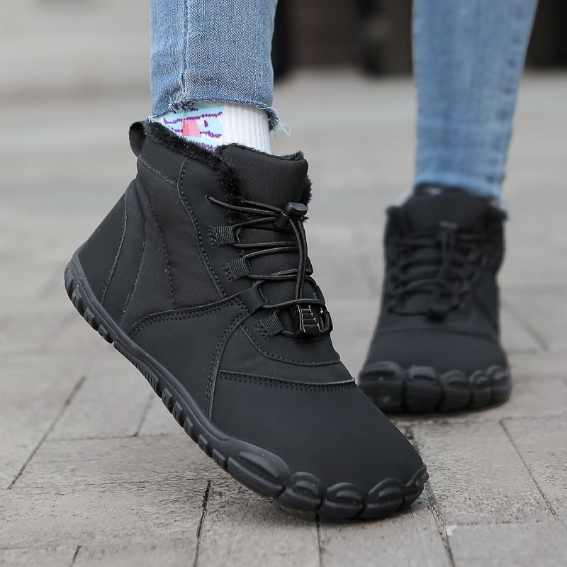 Outdoor Snow Boots Non-slip Waterproof Fleece-lined Insulated Cotton-padded Shoes view 2