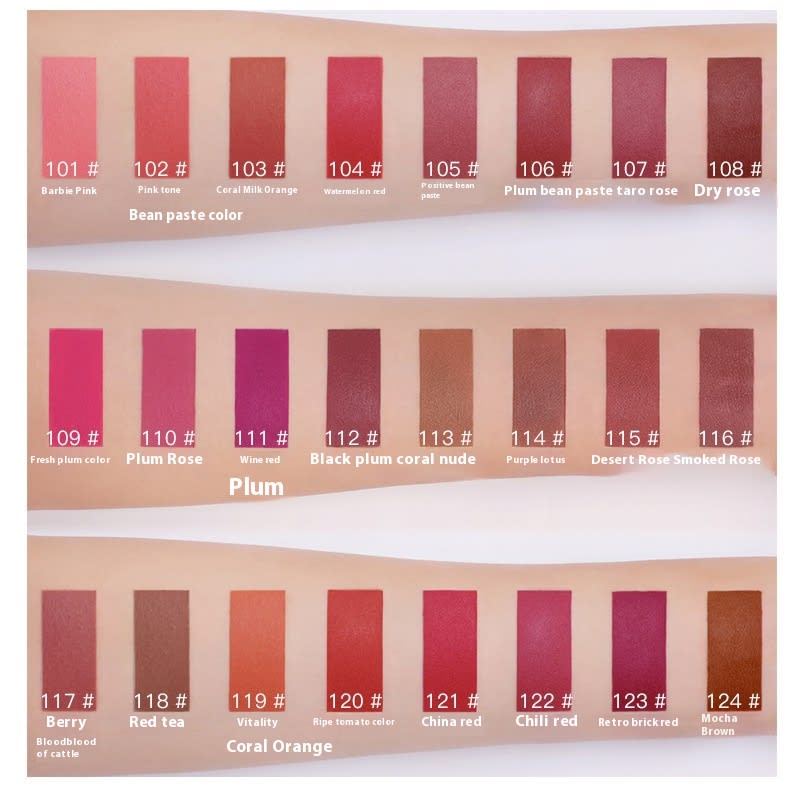 24 Color Lip Lacquer Lipstick Matte No Stain On Cup view 15