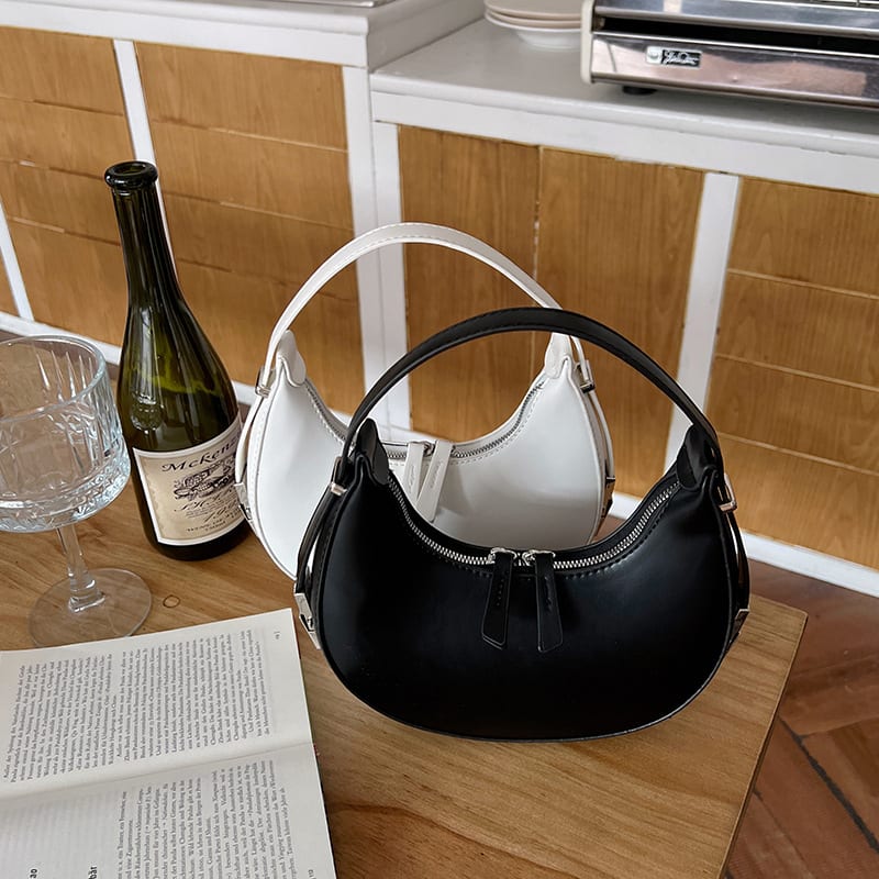 Handbag Crescent Metal Buckle Small Round Bag Women view 26