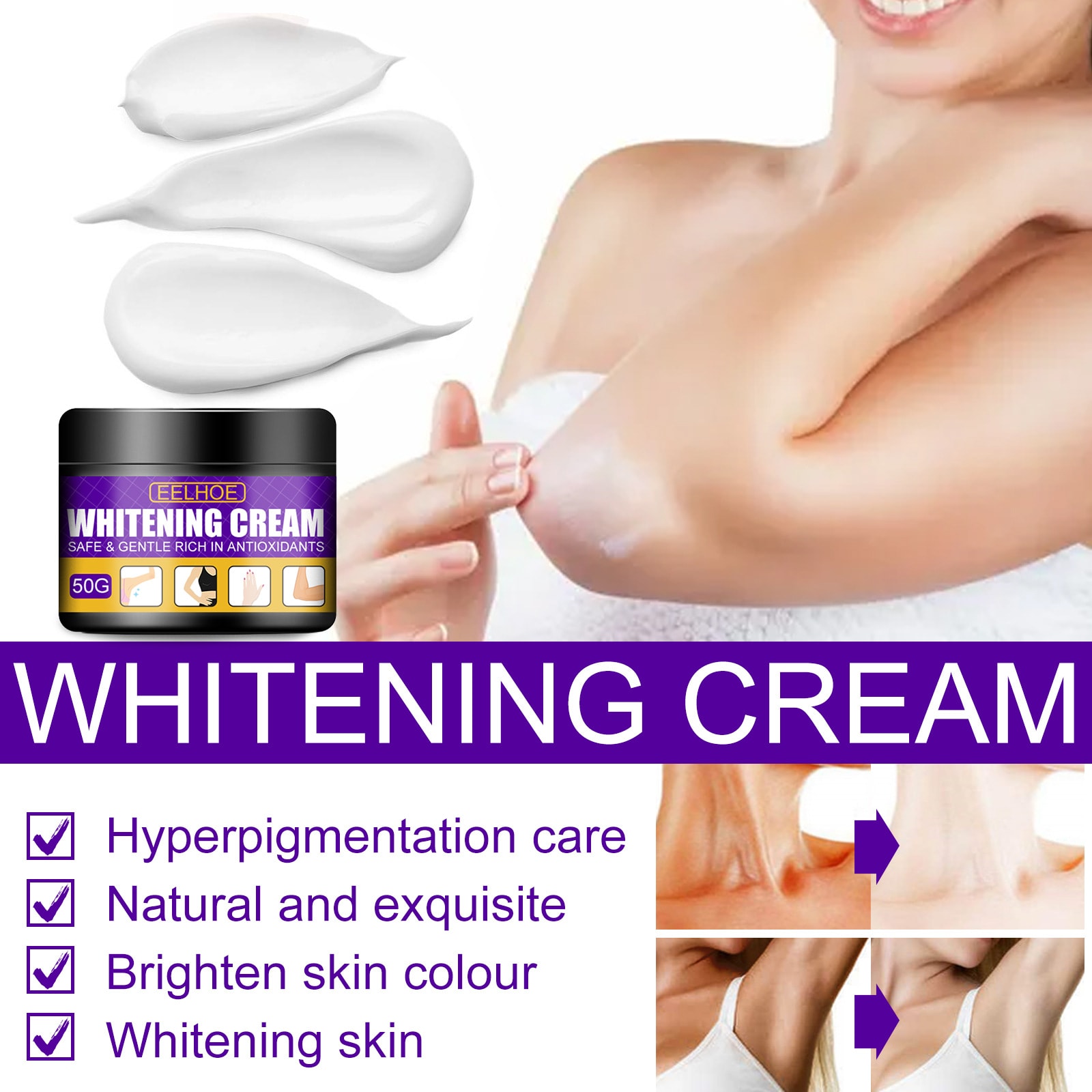Brightening And Brightening Skin Color Fading Melanin Moisturizing Cream view 2