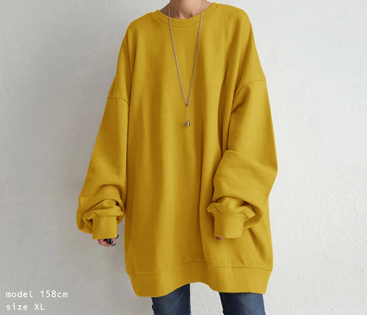 Women's Pullover Round Neck Loose Sweater view 17