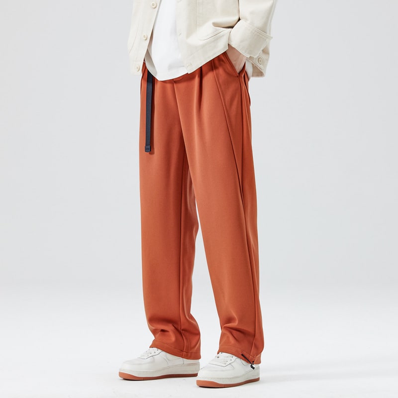 Knitted Beads Dopamine Multicolor Optional Straight Mopping Pants view 5