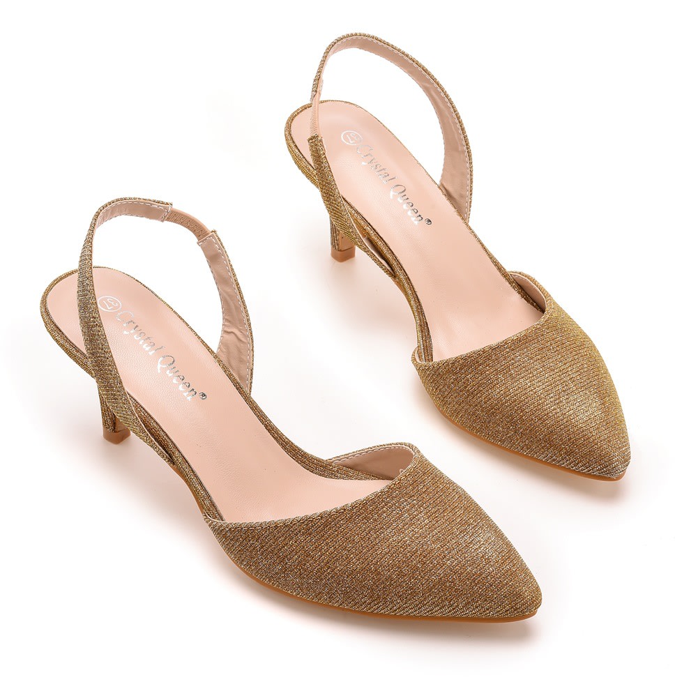 6cm Low-cut Pointed-toe Color-changing Cloth Plus Size Sandals view 27