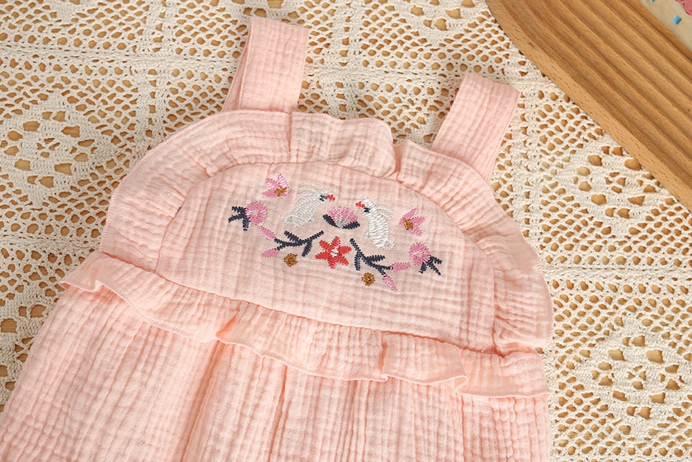 Girls' Sleeveless Sling Thin Bodysuit view 2