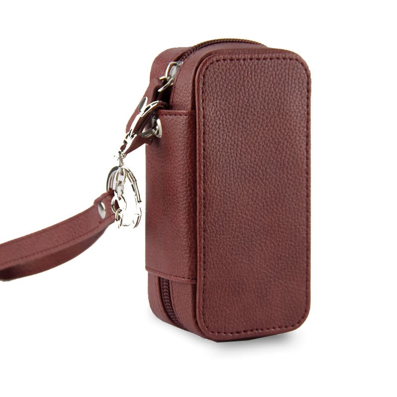Storage Bag With Lychee Pattern Leather Cover view 4