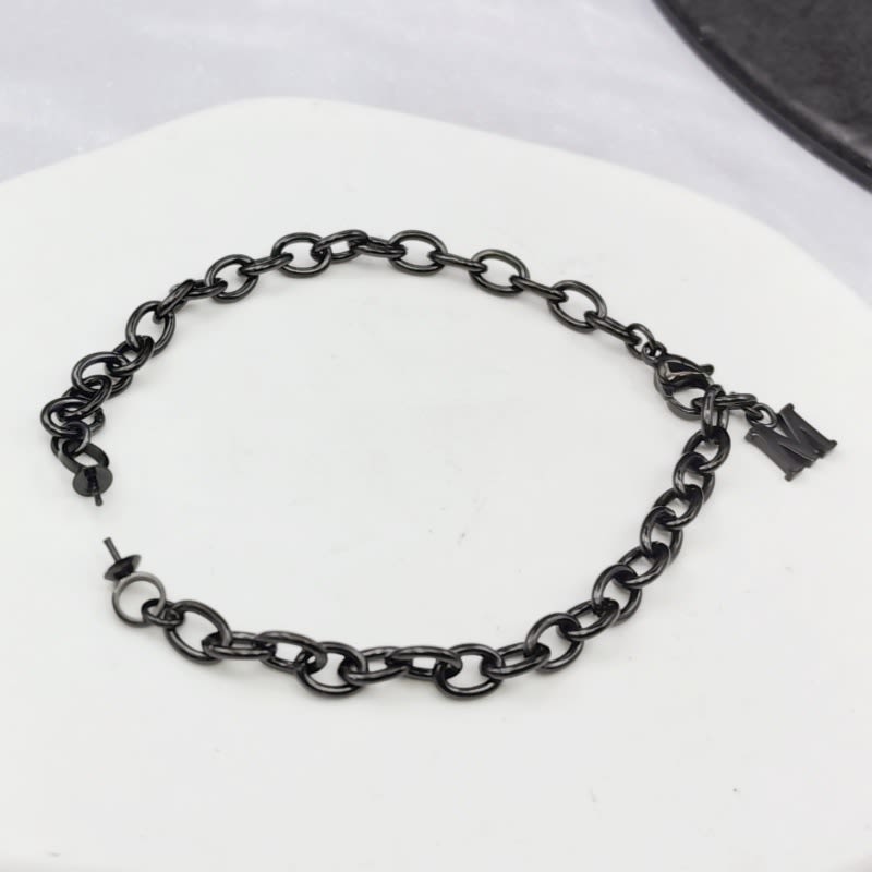 DIY Pearl Accessories Titanium Steel Empty Bracelet Holder view 7