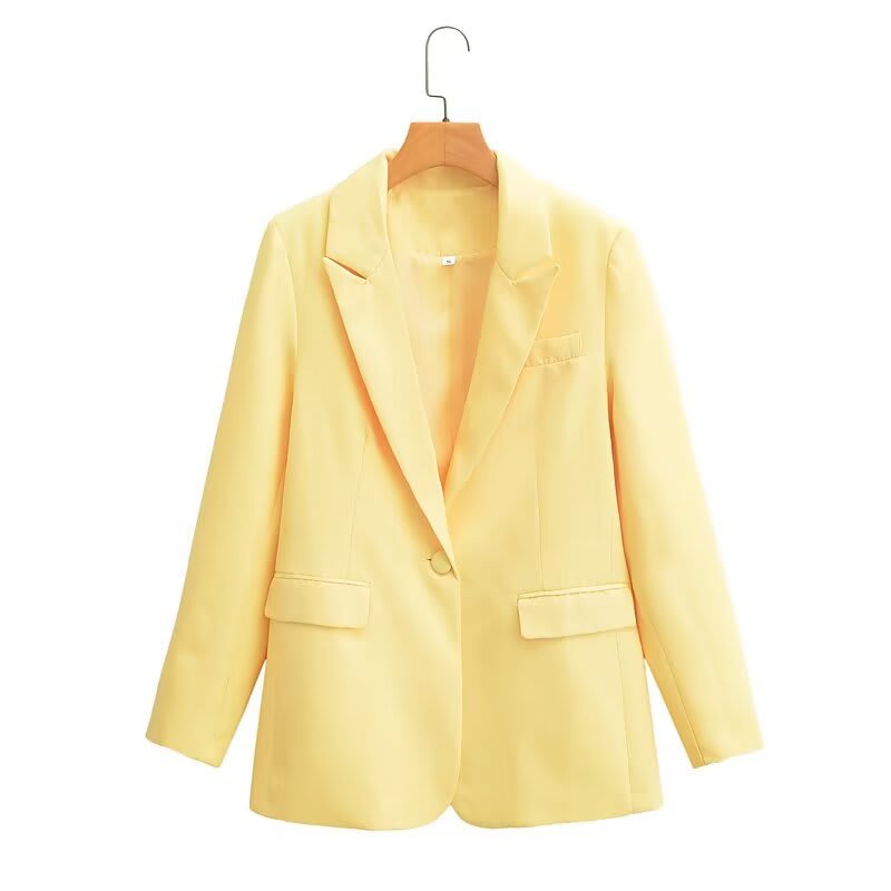 European And American Bag Buckle 3-color Suit Coat Suit view 3