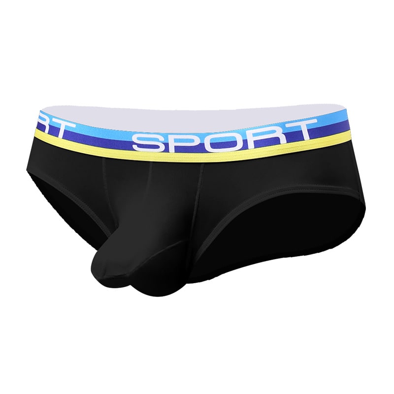 Sexy Three-dimensional Bullet Separation Bag Men's Underwear Panties Nylon Breathable Elastic Ice Silk Fabric view 3