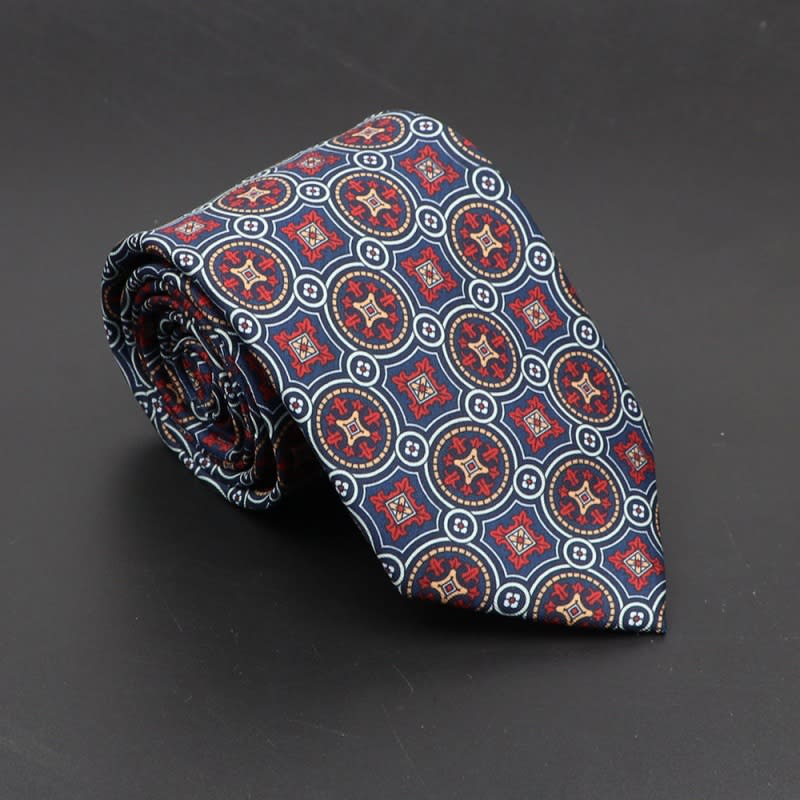 Super Soft Bohemian Silk Ties Men's Fashion 75mm Necktie view 29