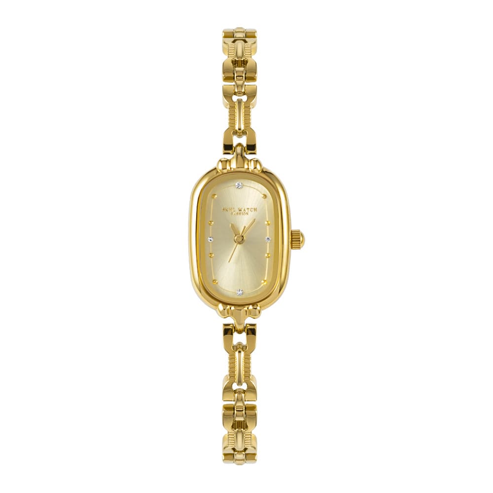 Medieval Small Retro Small Golden Watch Oval Light Luxury Artistic Fashion Quartz view 13