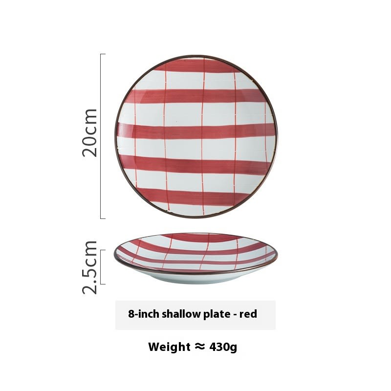 Creative Ceramic Round Shallow Household Western Cuisine Steak Plate view 31
