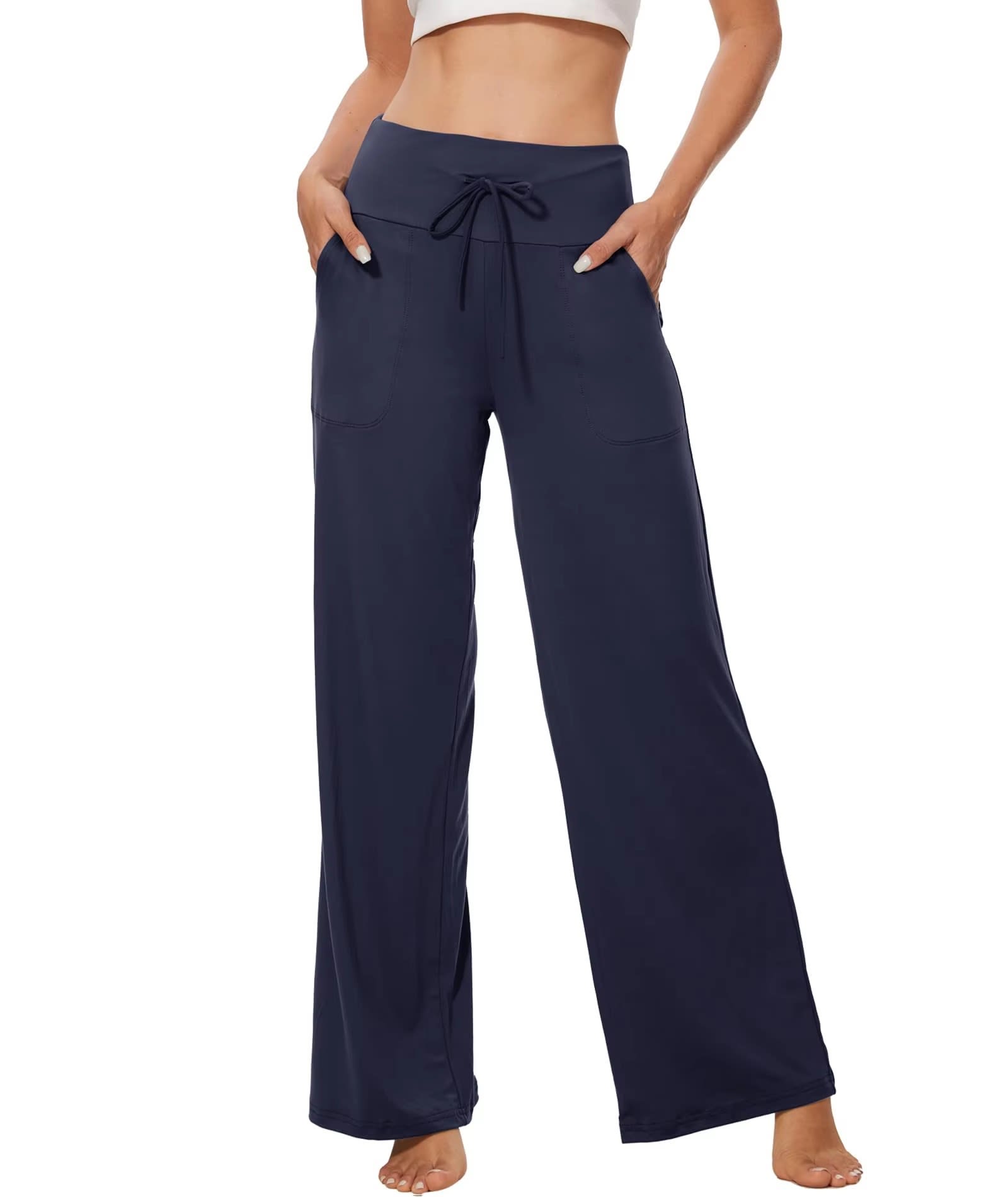 Women's Pajama Printed Wide-leg Pants High Waist view 15
