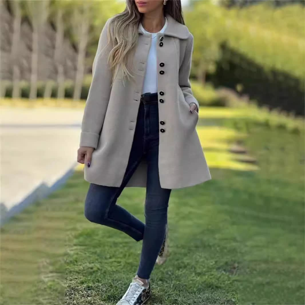 Women's Single-breasted Fleece Thermal Jacket view 9