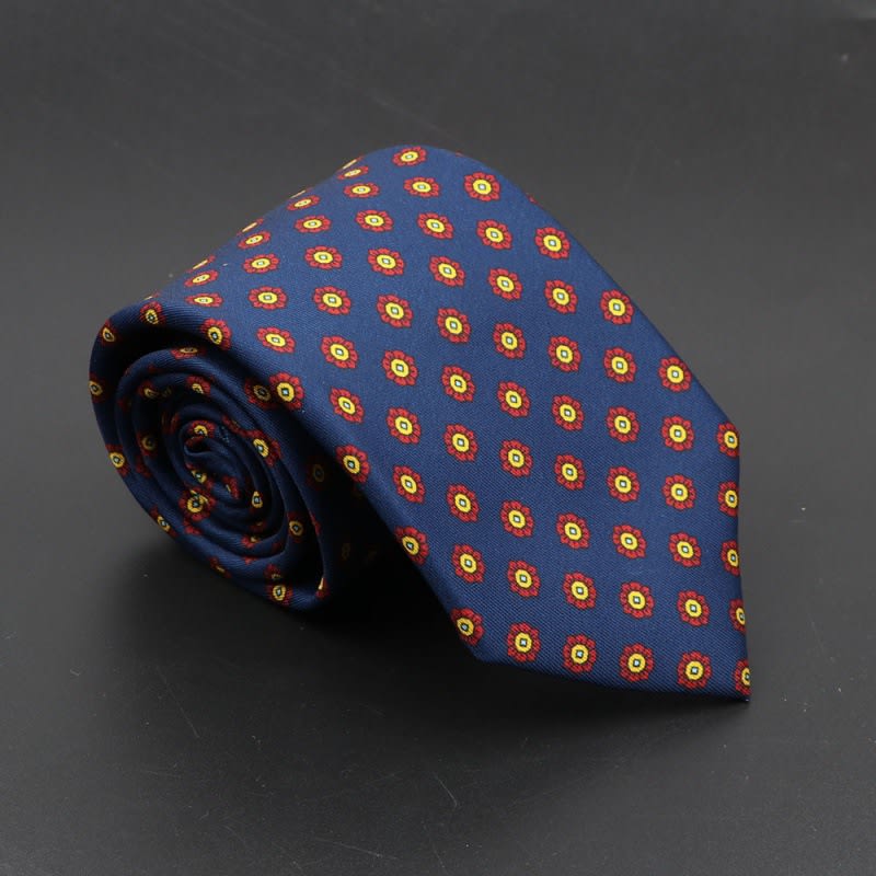 Super Soft Bohemian Silk Ties Men's Fashion 75mm Necktie view 6